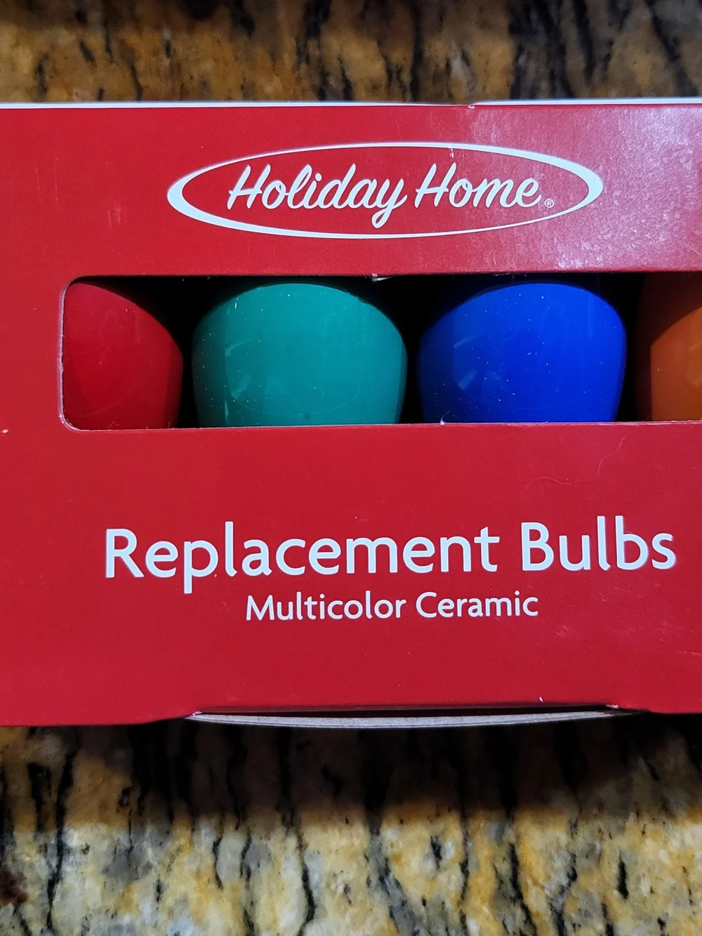 C9 Multicolor Ceramic Replacement Bulbs - Red, Green, Blue, Orange (4-Count)